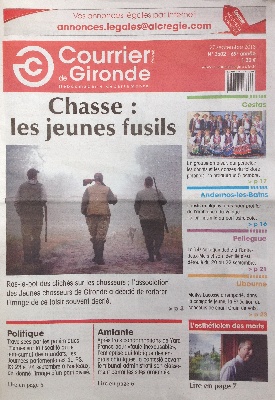 des Cabanes Tchanquées - Artcicle: COURRIER de GIRONDE